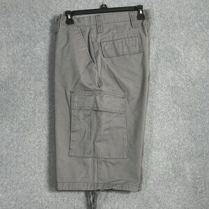 Vintage Regal Wear Long Cargo Shorts Men Sz 36 Gray Y2K